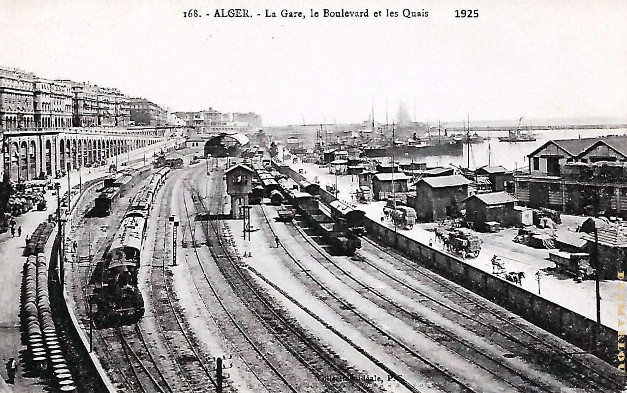 Alger - Gare - Boulevard et Quais - 1925.jpg